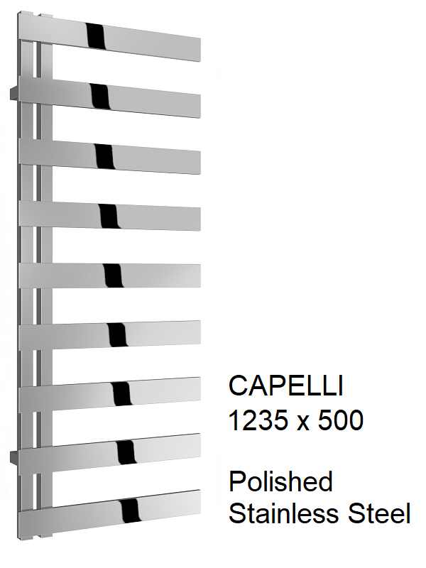 Capelli Stainless Steel Towel Rail 1525 x 500